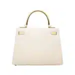 Hermès Kelly 25 Sellier Craie Epsom Brushed Gold Hardware Quality Rep