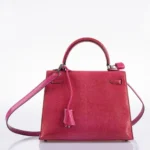 Hermès Kelly 25 Sellier Fuchsia Lizard Palladium Hardware Affordable designer bag dupes