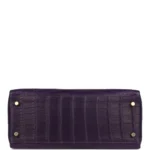 Hermès Kelly 28 Retourne Amethyst Matte Alligator Mississippiensis Gold Hardware Lushentic inspired bags