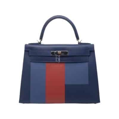 Hermès HSS Kelly 28 Sellier Bleu Encre Epsom Permabrass Hardware Quality Replica