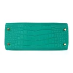 Hermès Kelly 28 Vert Jade Matte Alligator Mississippiensis Gold Hardware High-quality Lushentic Grade