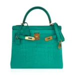 Hermès Kelly 28 Vert Jade Matte Alligator Mississippiensis Gold Hardware High-quality Lushentic Grade