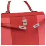 Hermès Kelly 35 Coral Pink and Flamingo Pink Epsom Palladium Hardware replica bags