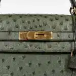 Hermès Kelly 35 Sellier Vert Olive Ostrich Gold Hardware High-quality replica