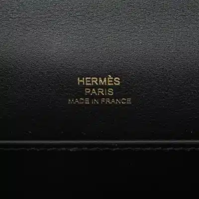 Hermès Kelly Pochette Black Swift logo1