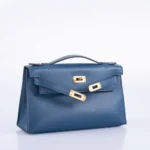 Hermès Kelly Pochette Navy Swift Gold Hardware Replica luxury handbag