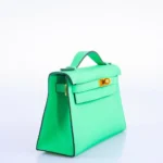 Hermès Kelly Pochette Vert Comics Swift Gold Hardware Lushentic Grade Bags