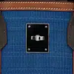 Hermès Limited Edition 2013 Birkin 30 Vert Bronze/Fauve/Blue Thalassa Fjord leather and Ottomane Palladium Hardware