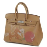 Hermès Limited Edition 2021 Birkin 25 Biscuit Swift Palladium Hardware