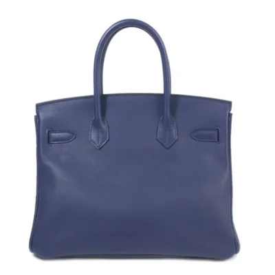 Hermès Limited Edition Tressage Birkin 30 Blue Encre/Gold/Blue Du Nord Swift and Epsom leather Palladium Hardware