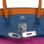 Hermès Limited Edition Birkin 35 Sellier Sunset Rainbow Epsom Palladium Hardware