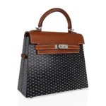 Hermès Limited Edition Kellywood 22 Wood Aluminum & Barenia Palladium Hardware Luxury bag