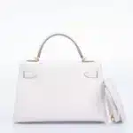 Hermès Mini Kelly 20 Gris Pale Epsom Gold Hardware Luxury bag