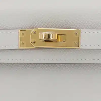 Hermès Mini Kelly 20 Gris Pale Epsom Gold Hardware Luxury bag