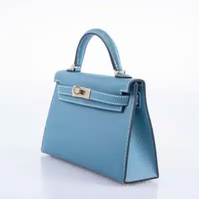 Hermès Mini Kelly 20 II Sellier Blue Jean Epsom Palladium Hardware Lushentic reviews