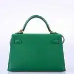 Hermès Mini Kelly 20 II Sellier Cactus Epsom Palladium Hardware Replica designer handbags