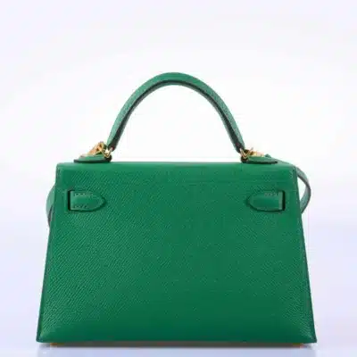 Hermès Mini Kelly 20 II Sellier Cactus Epsom Palladium Hardware Replica designer handbags