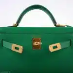 Hermès Mini Kelly 20 II Sellier Cactus Epsom Palladium Hardware Replica designer handbags