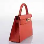 Hermès Mini Kelly 20 II Sellier Capucine Epsom Gold Hardware Lushentic quality