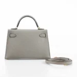 Hermès Mini Kelly 20 II Sellier Gris Asphalte Epsom Gold Hardware handbag dupes