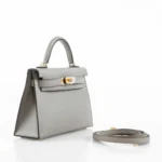 Hermès Mini Kelly 20 II Sellier Gris Asphalte Epsom Gold Hardware handbag dupes