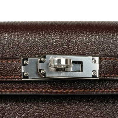 Hermès HSS Mini Kelly 20 Sellier Bi-Color Havane and Etrusque Chevre Palladium Hardware Lushentic Grade Bags