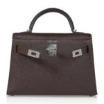 Hermès HSS Mini Kelly 20 Sellier Bi-Color Havane and Etrusque Chevre Palladium Hardware Lushentic Grade Bags