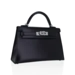 Hermès Mini Kelly 20 Sellier Black Box Calfskin Palladium Hardware handbag dupes