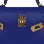 Hermès Mini Kelly 20 Sellier Blue de Royal Chevre Gold Hardware Best Lushentic Bags