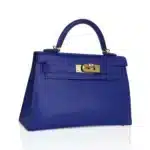 Hermès Mini Kelly 20 Sellier Blue de Royal Chevre Gold Hardware Best Lushentic Bags