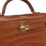 Hermès Mini Kelly 20 Sellier Gold Matte Alligator Mississippiensis Gold Hardware Replica designer handbags