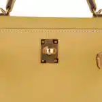 Hermès Mini Kelly 20 Sellier Jaune Foin Chevre Gold Hardware Replica inspired