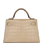 Hermès Mini Kelly 20 Trench Matte Alligator Mississippiensis Gold Hardware Fake luxury bags for sale