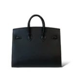 Hermès Rare Collectible Birkin 20 So Black Shiny Niloticus Crocodile, Epsom & Box Calfskin Faubourg Midnight Black Hardware