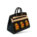 Hermès Rare Collectible Birkin 20 So Black Shiny Niloticus Crocodile, Epsom & Box Calfskin Faubourg Midnight Black Hardware