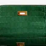 Hermès Rare Collectible Kelly Pochette Cactus Shiny Alligator Mississippiensis JPG Gold Hardware Lushentic Grade bags